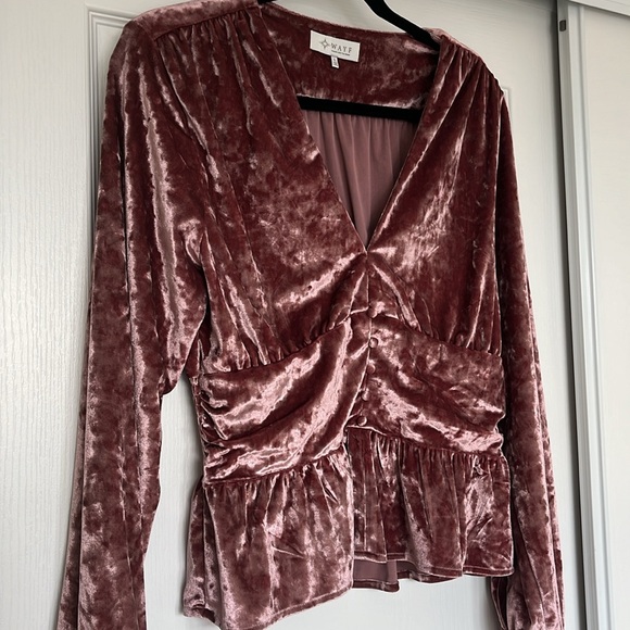 WAYF Velvet Blouse - Picture 5 of 8